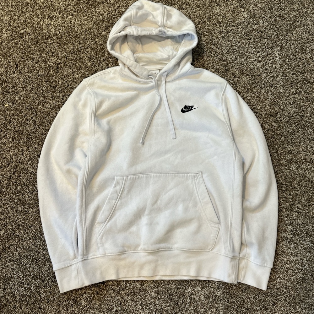 Nike Men's White Hoodie